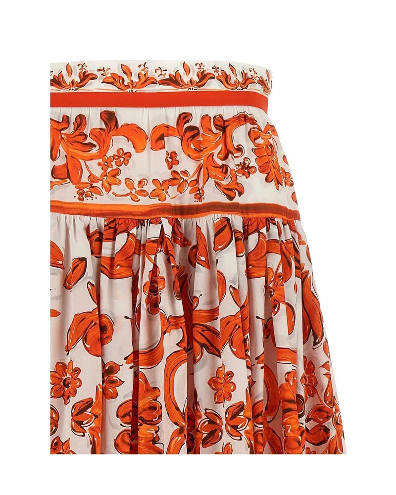 Dolce & Gabbana Skirt in orange, Cotton — view 3