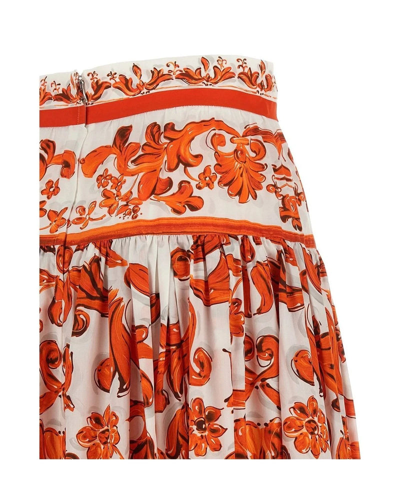 Dolce & Gabbana Skirt in orange, Cotton — view 4