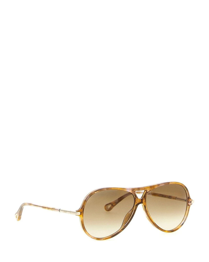 Chloé Sunglasse in brown, Acetate — view 2
