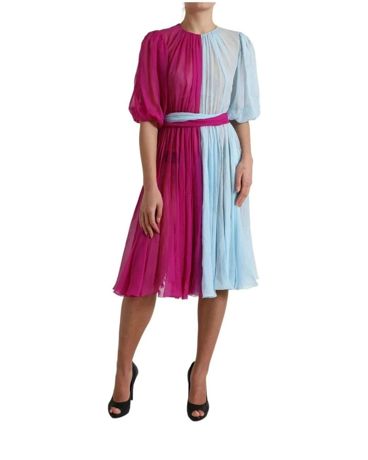 Dolce & Gabbana Dresse in pink, Silk — view 3