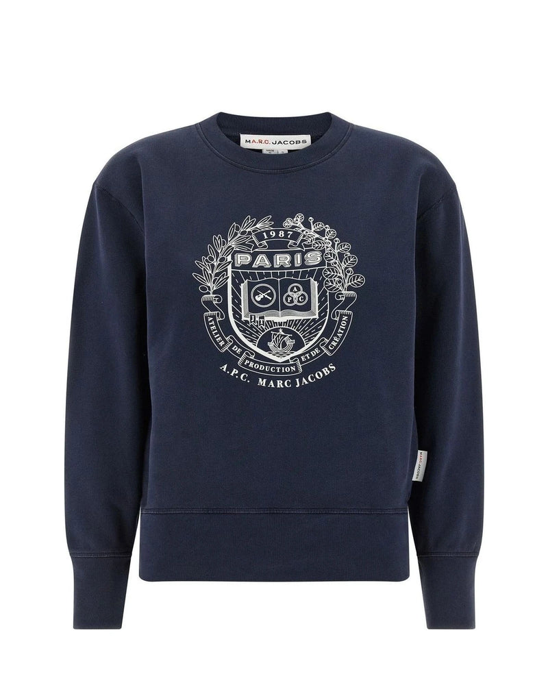 A.P.C. Sweatshirt in blue, Cotton