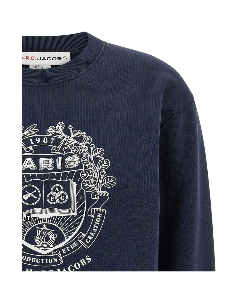 A.P.C. Sweatshirt in blue, Cotton — view 3