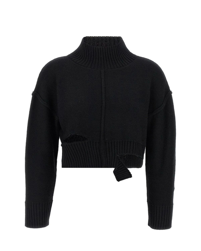 MM6 Maison Margiela Sweater in black, Virgin Wool