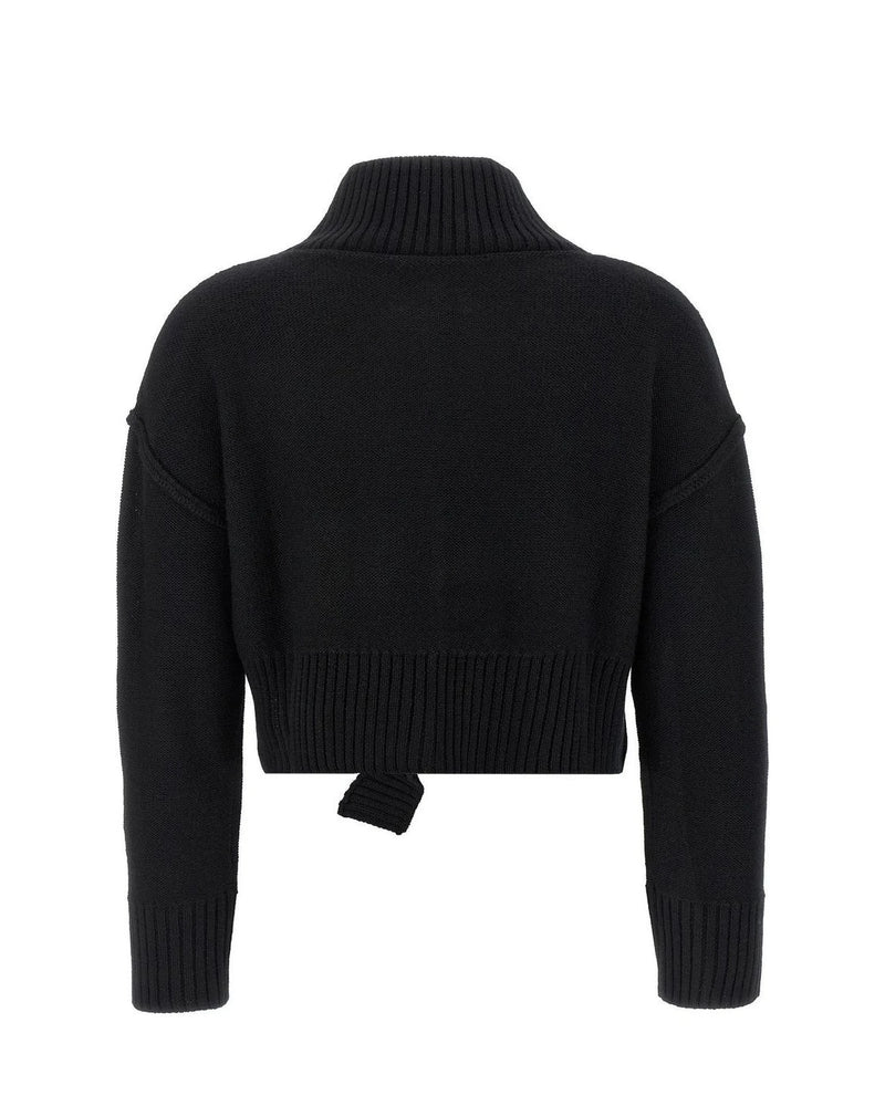 MM6 Maison Margiela Sweater in black, Virgin Wool — view 2