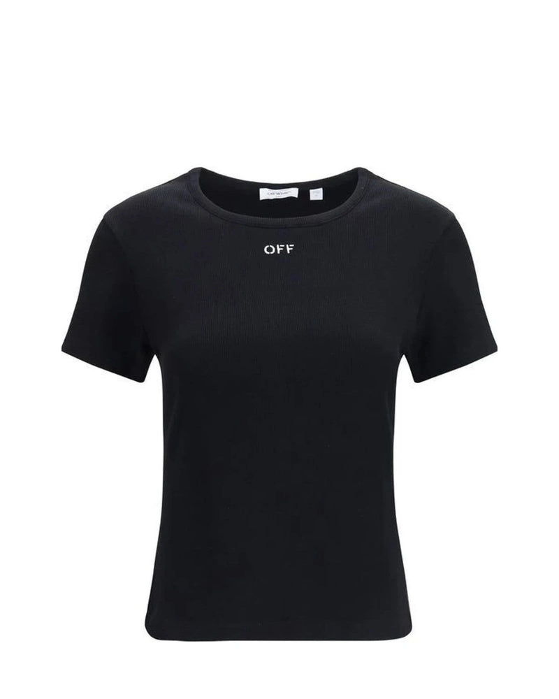 Off-White T-Shirt in black, Cotton