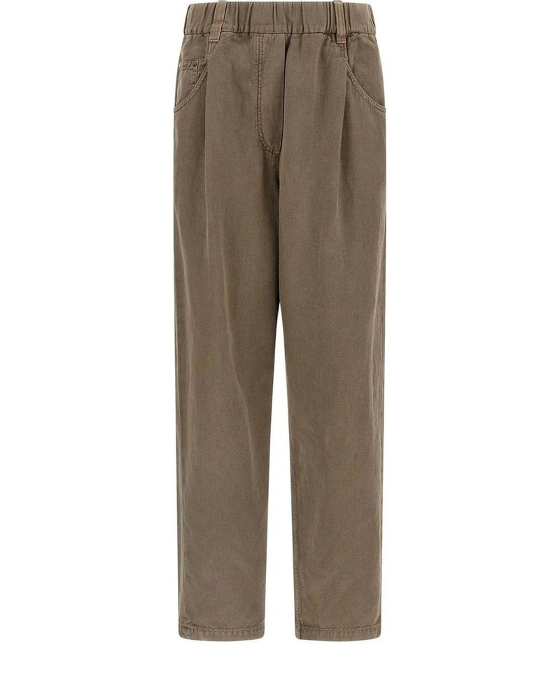 Brunello Cucinelli Trouser in brown, Cotton