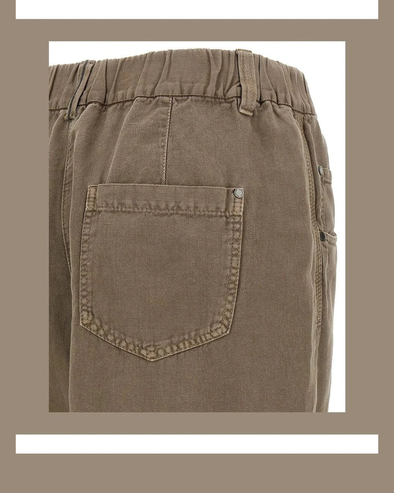 Brunello Cucinelli Trouser in brown, Cotton — view 4