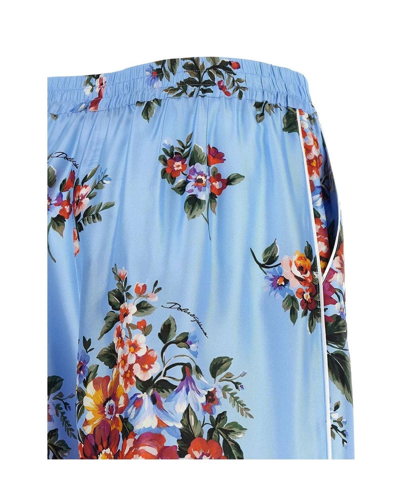 Dolce & Gabbana Palazzo Pant in blue, Silk — view 5