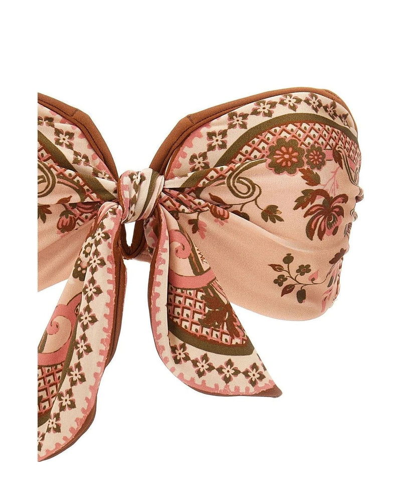 Zimmermann Classic Bikini in pink, Polyamide — view 3