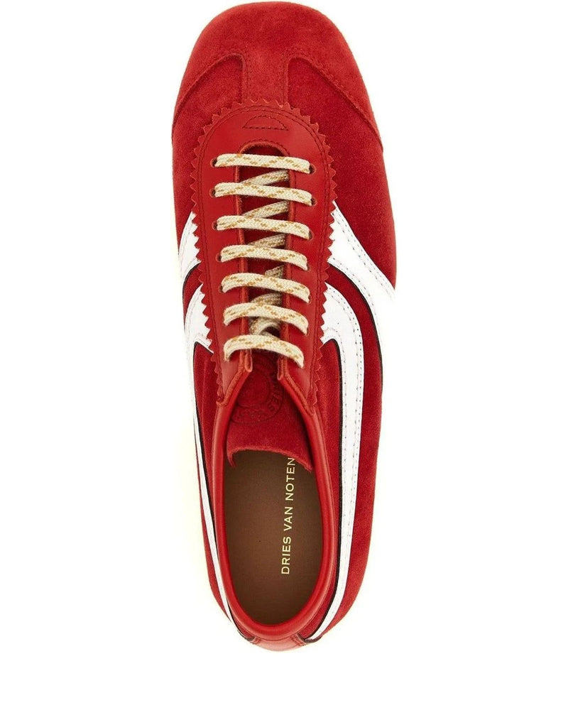 Dries Van Noten Sneakers in red, Calfskin Leather — view 4