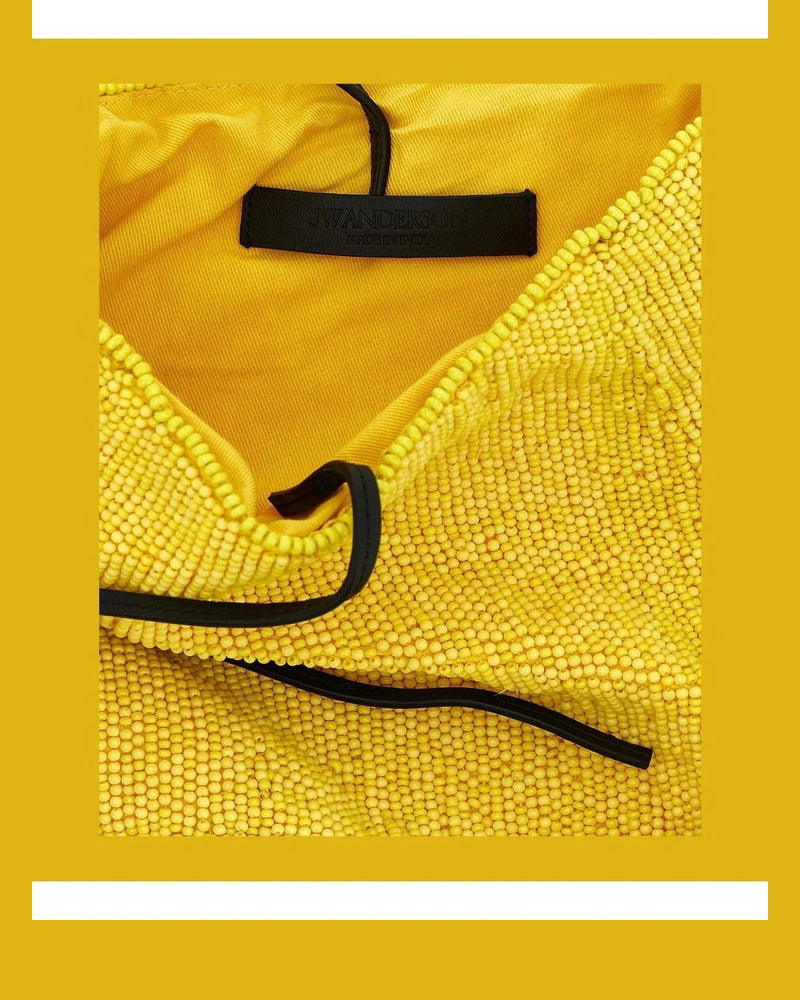JW Anderson Hobo Bag in yellow, Polyurethane — view 4