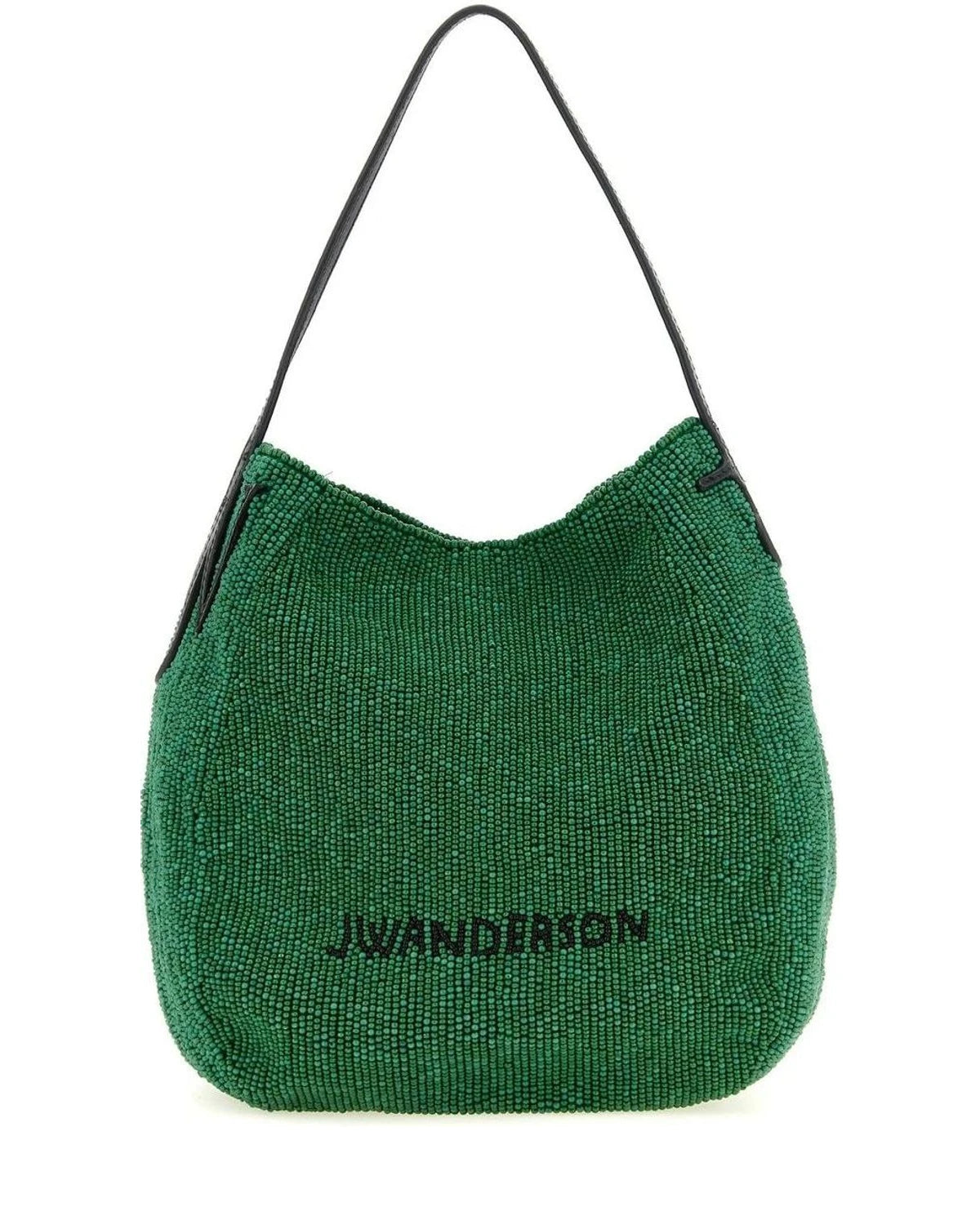 JW Anderson Hobo Bag in green, Leather