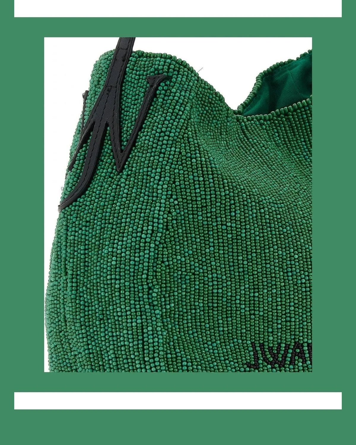 JW Anderson Hobo Bag in green, Leather — view 3