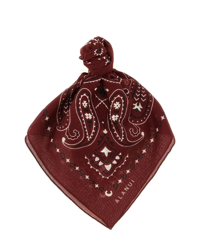Alanui Scarves & Shawl in red, Cotton