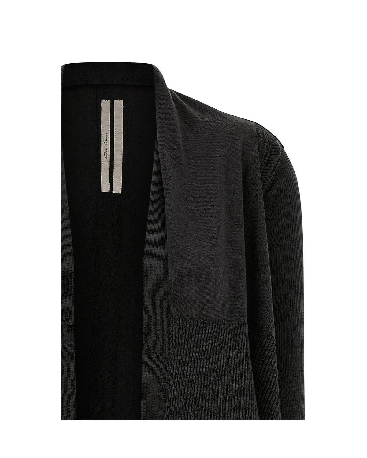 Rick Owens Cardigan in black, Cotton — view 3