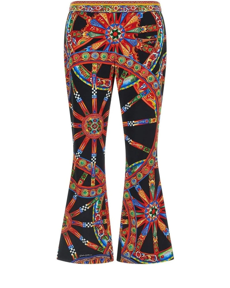 Dolce & Gabbana Palazzo Pant in multicolor, Silk