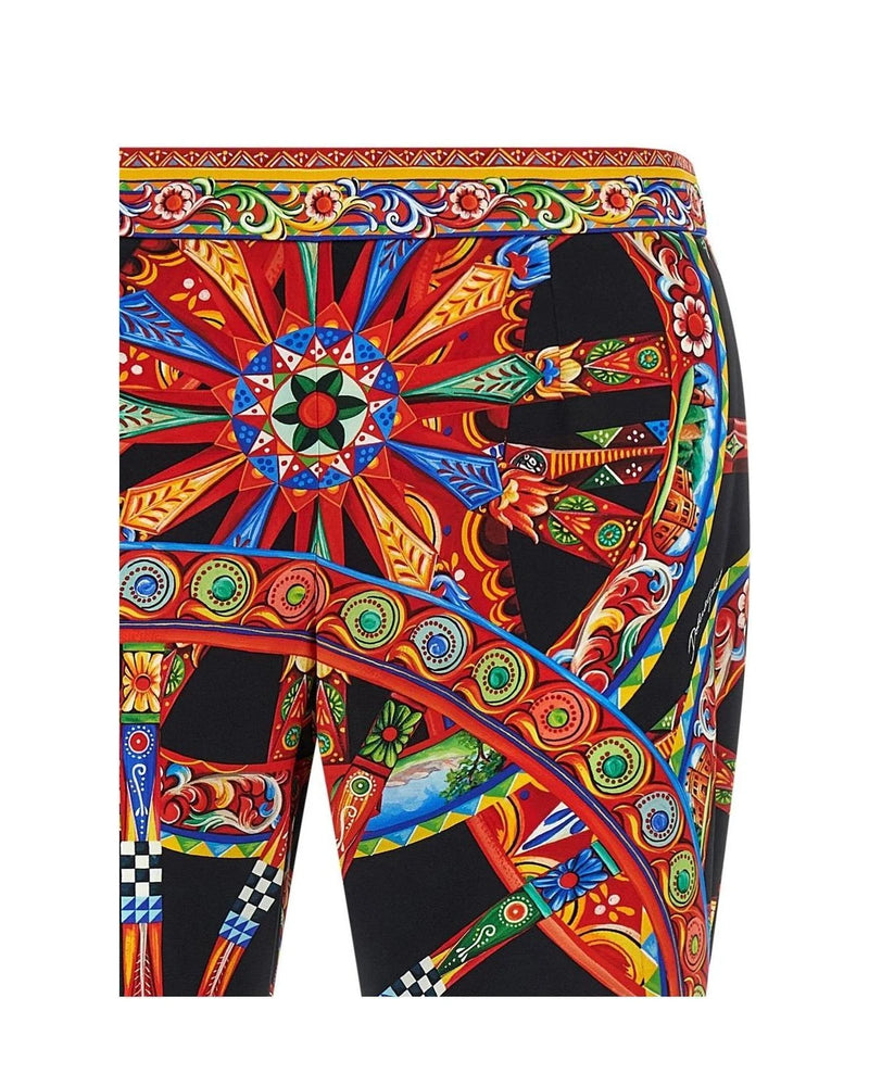 Dolce & Gabbana Palazzo Pant in multicolor, Silk — view 3