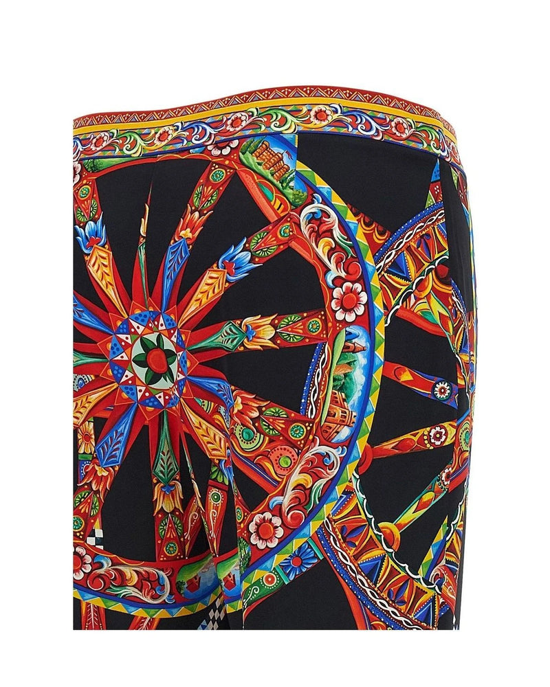 Dolce & Gabbana Palazzo Pant in multicolor, Silk — view 4