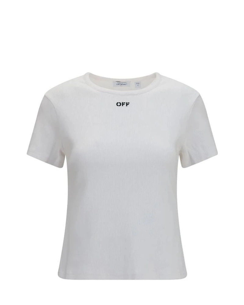 Off-White T-Shirt in white, Cotton
