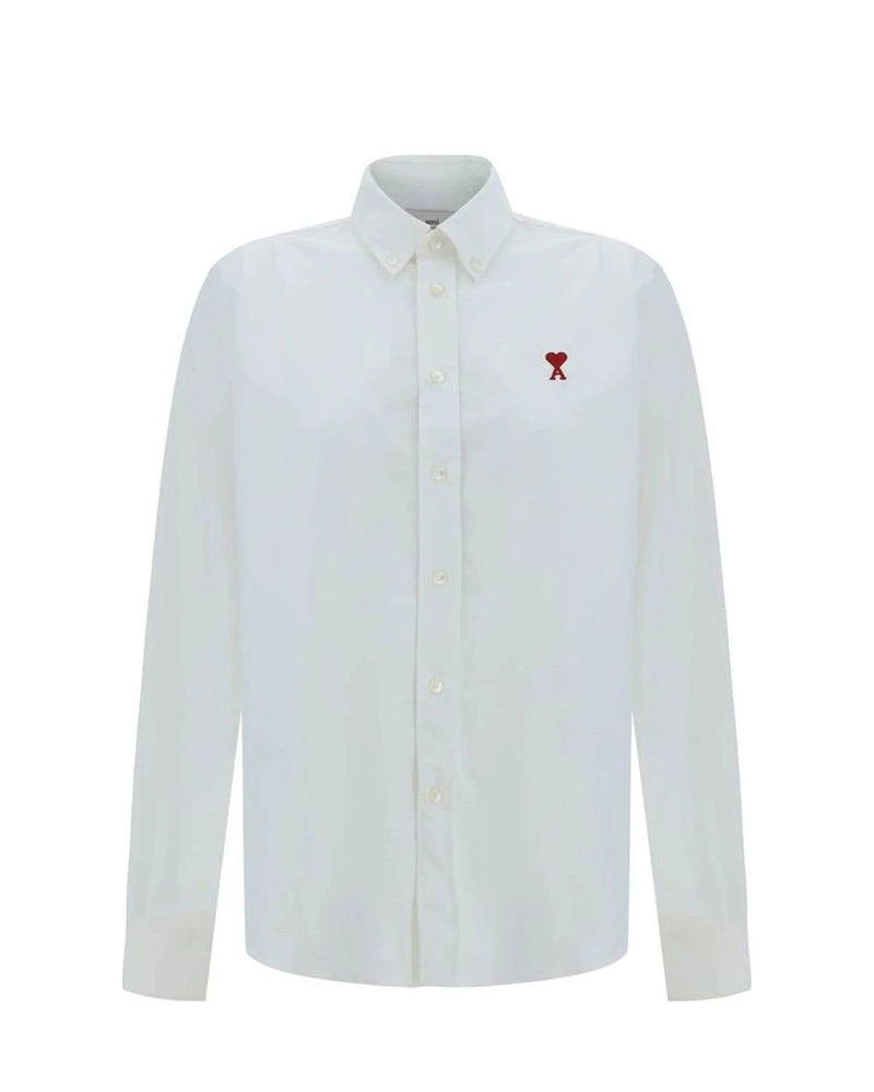 Ami Paris Dress Shirt in white, Cotton