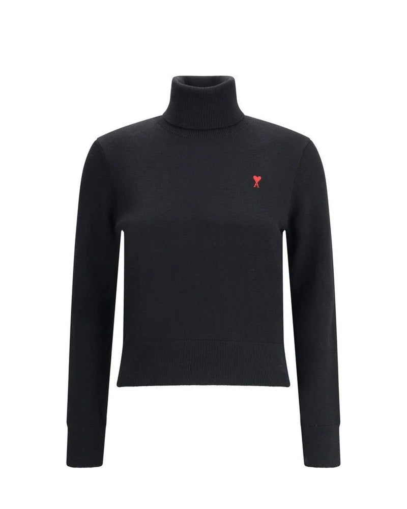 Ami Paris Sweater in black, Merino Wool