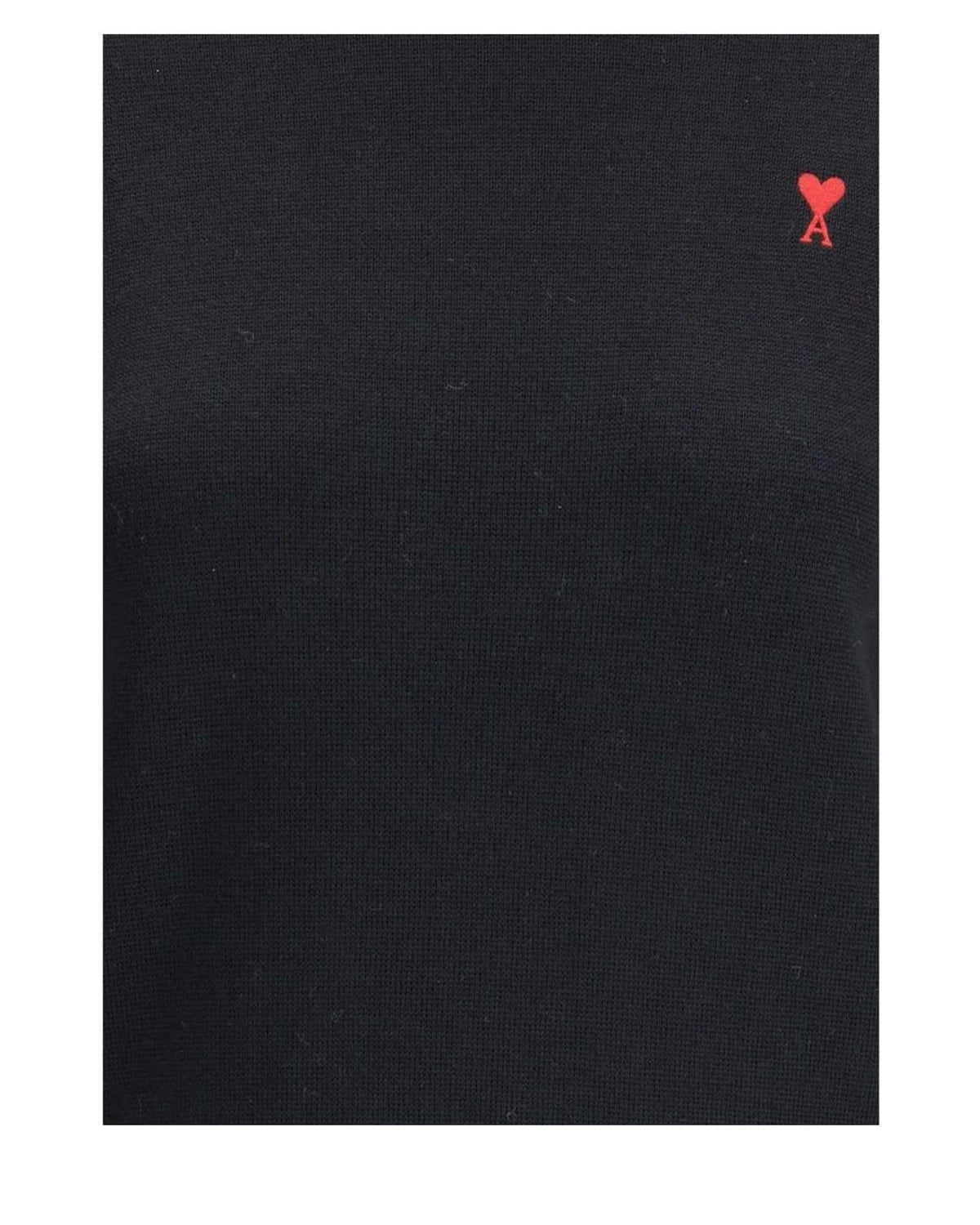 Ami Paris Sweater in black, Merino Wool — view 3