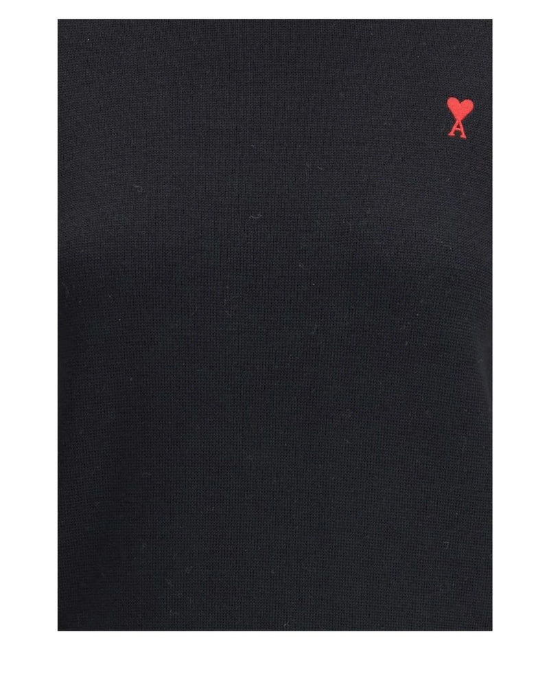 Ami Paris Sweater in black, Merino Wool — view 3