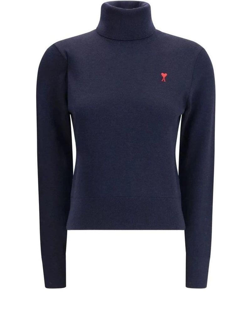 Ami Paris Sweater in blue, Merino Wool