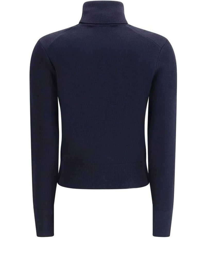 Ami Paris Sweater in blue, Merino Wool — view 2