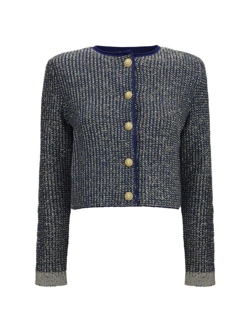 Balmain Cardigan in blue, Polyamide