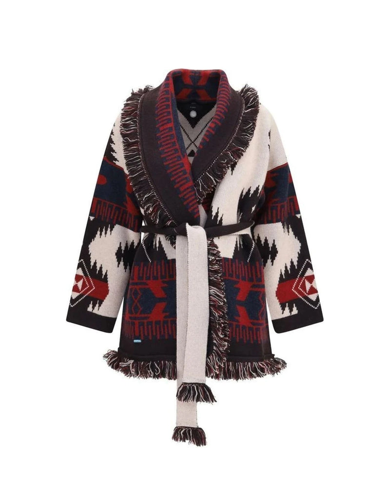 Alanui Cardigan in multicolor, Kashmir