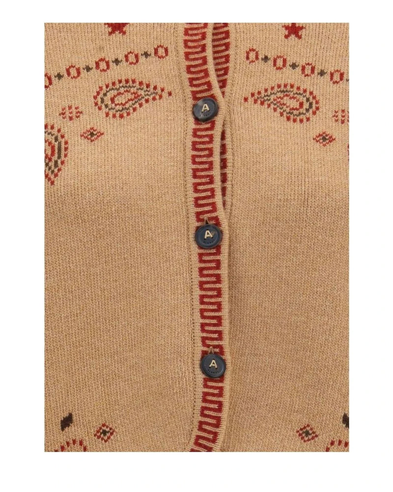 Alanui Bolero Jacket in brown, Fleece Wool — view 3
