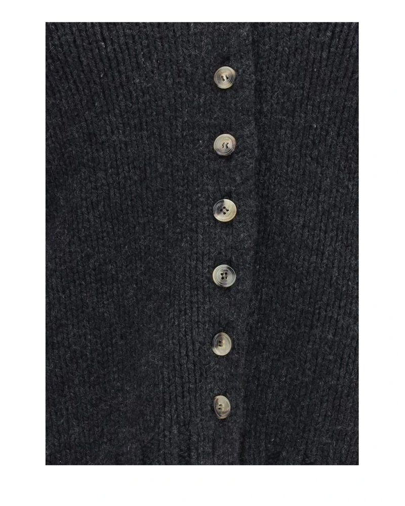 Khaite Cardigan in gray, Kashmir — view 3