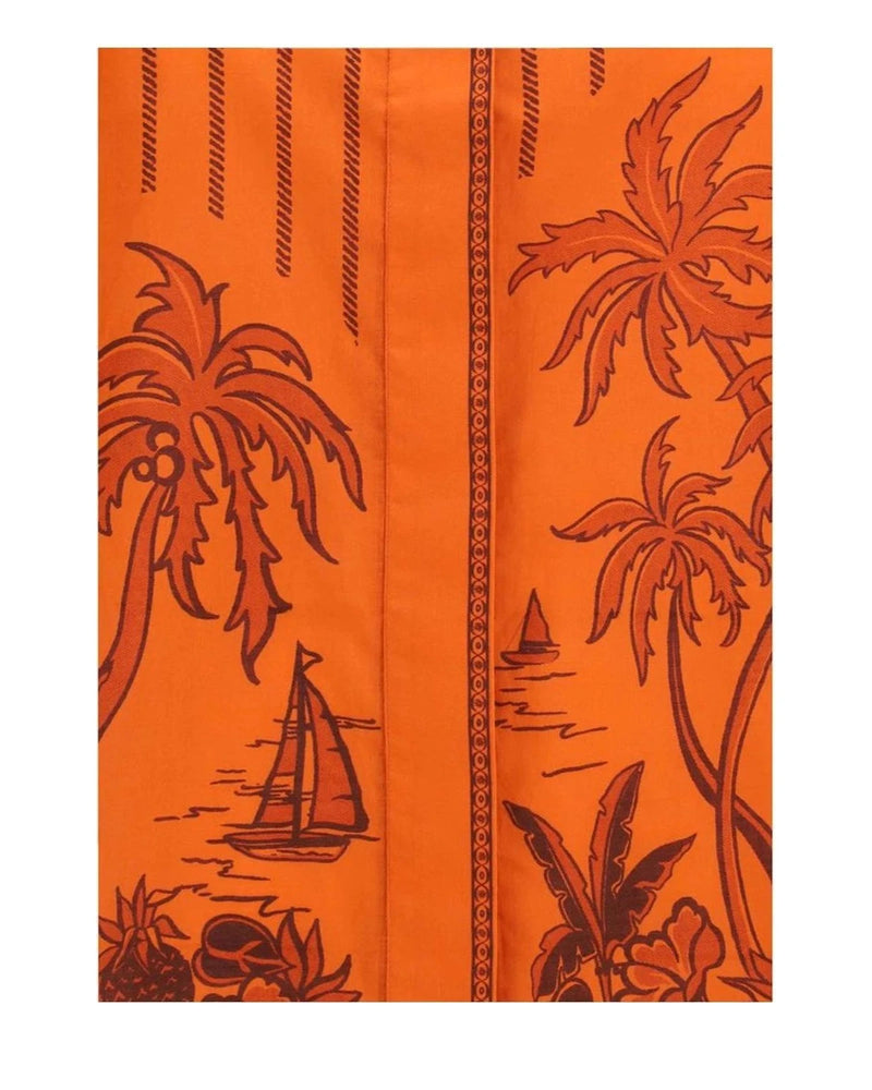 Alemais Dress Shirt in orange, Cotton — view 3