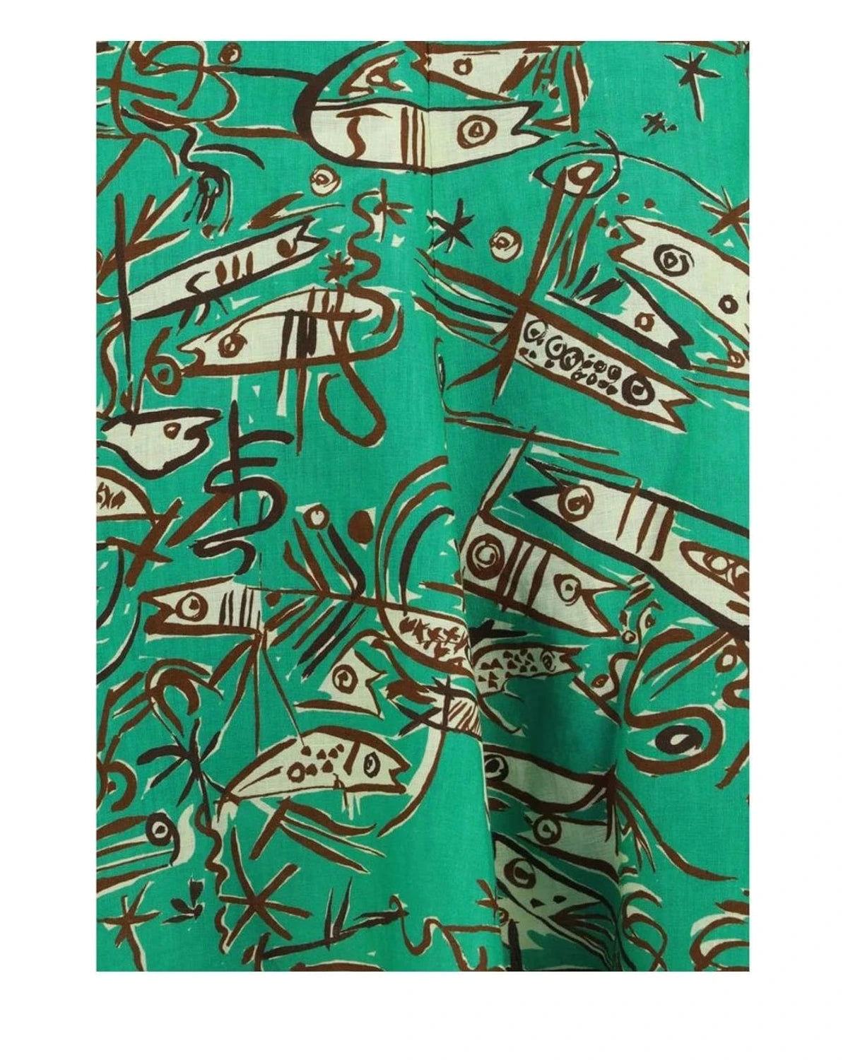 Alemais Dresse in green, Linen — view 3