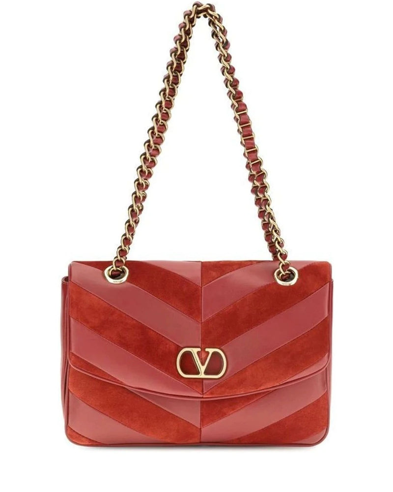 Valentino Garavani Shoulder Bag in multicolor, Suede