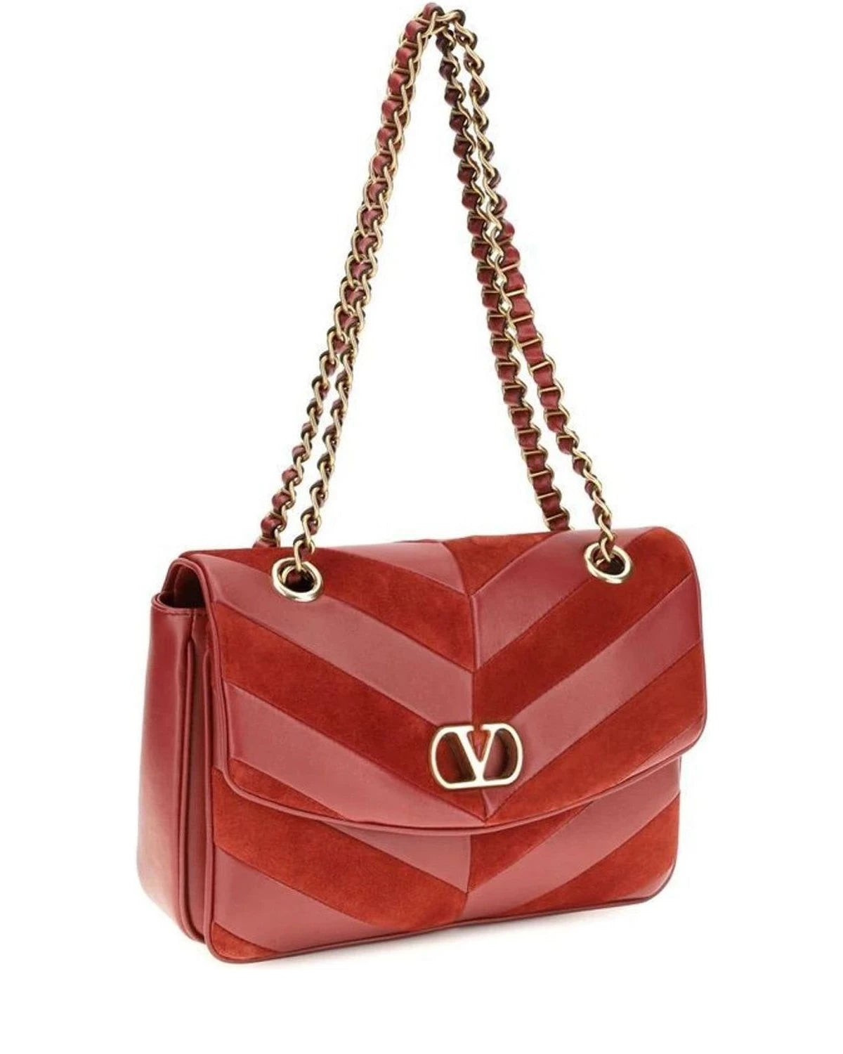 Valentino Garavani Shoulder Bag in multicolor, Suede — view 2