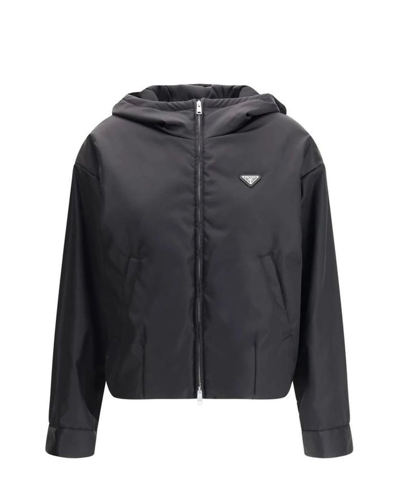 Prada Bomber Jacket in black, Recycled Polyamide