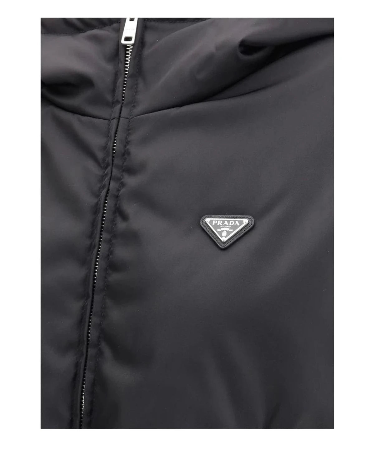 Prada Bomber Jacket in black, Recycled Polyamide — view 3