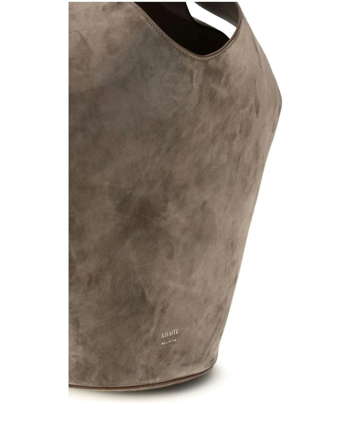 Khaite Bucket Bag in beige, Calf Leather — view 4