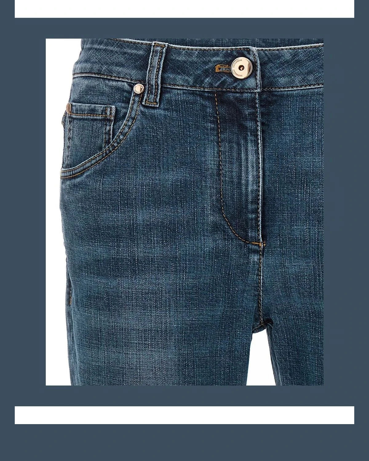 Brunello Cucinelli Jean in blue, Cotton — view 3