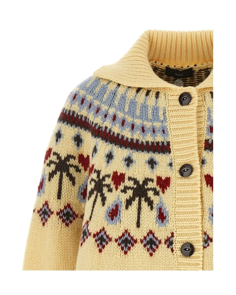 Alanui Cardigan in multicolor, Virgin Wool — view 3