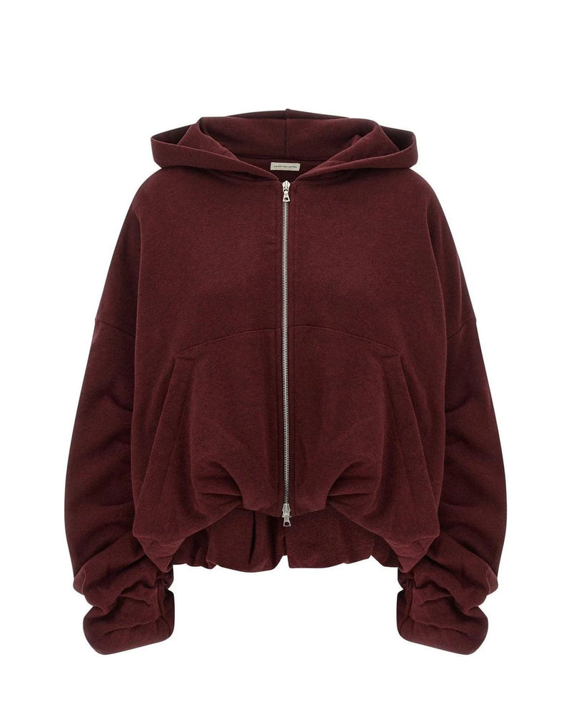 Dries Van Noten Hoodie in red, Cotton