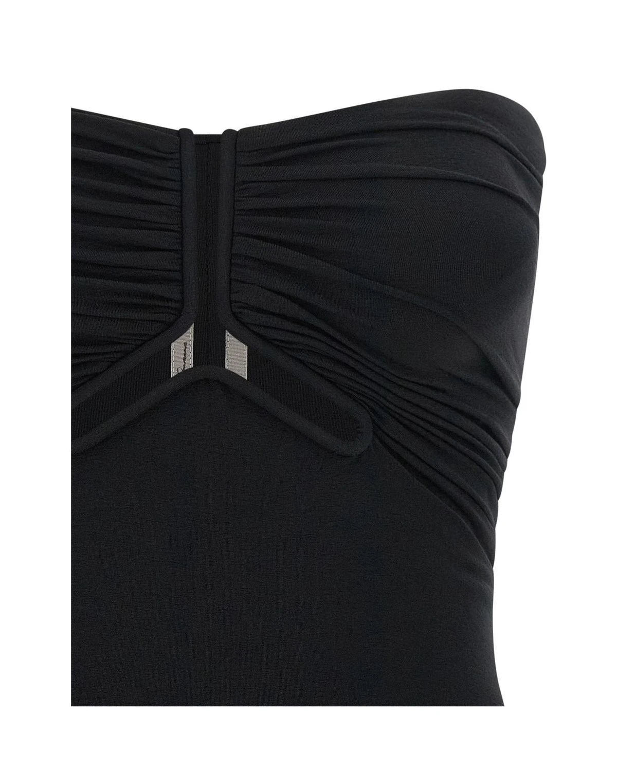 Rick Owens Corset Top in black, Nylon — view 3