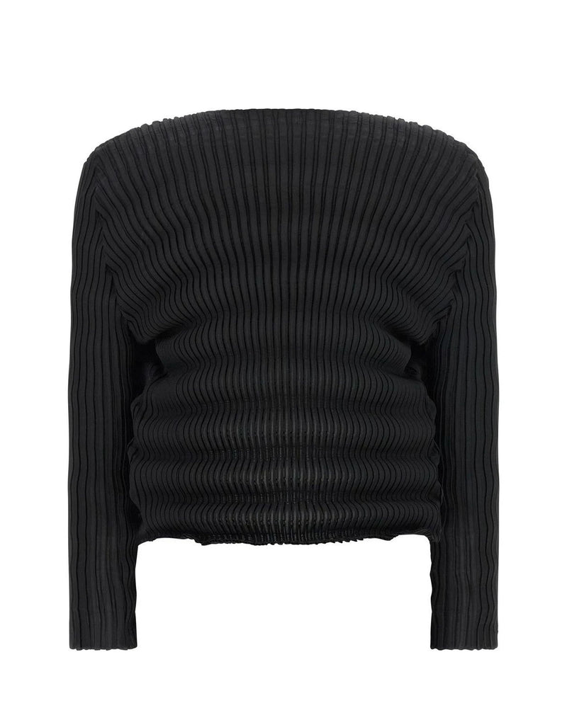 Issey Miyake Cardigan in black, Polyester — view 2
