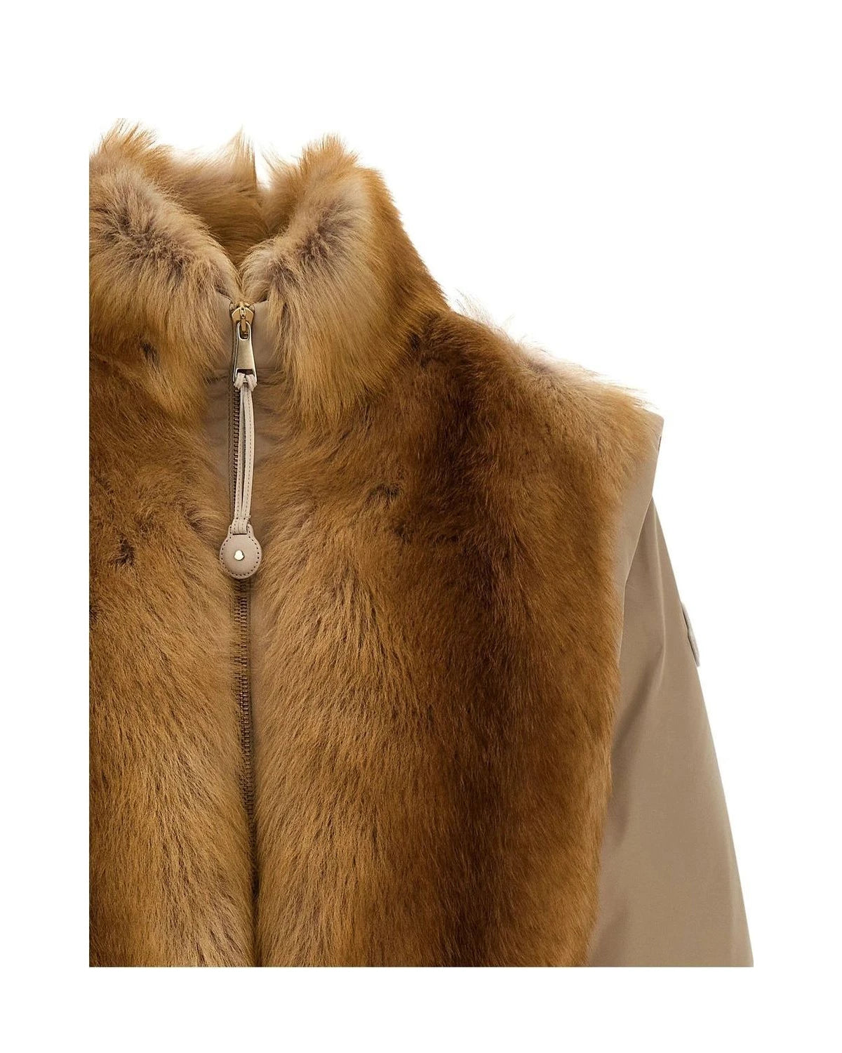 Moncler Puffer Jacket in beige, Polyester — view 4