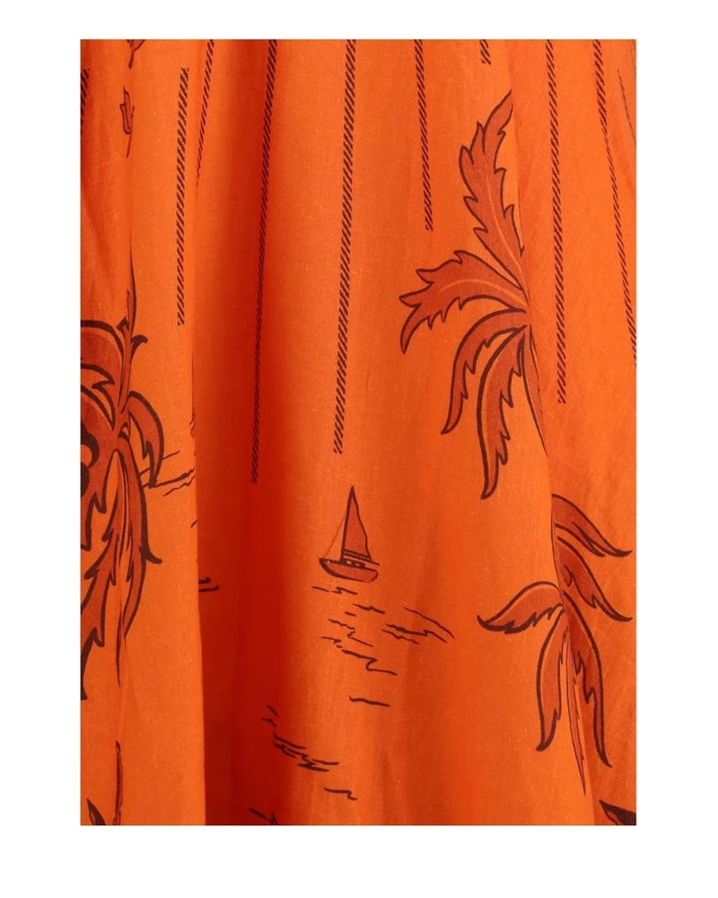 Alemais Dresse in orange, Linen — view 3