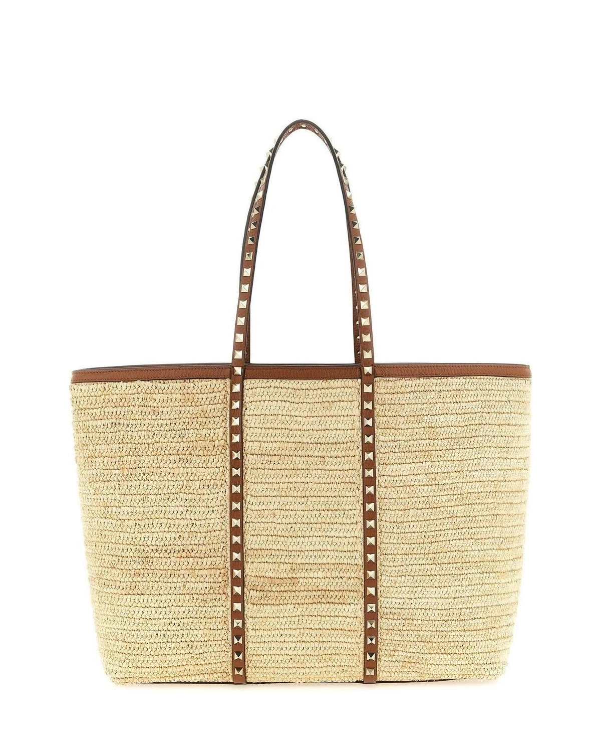Valentino Garavani Shopping Tote in beige, Straw
