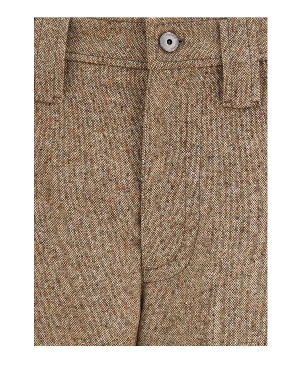 Brunello Cucinelli Palazzo Pant in beige, Merino Wool — view 3