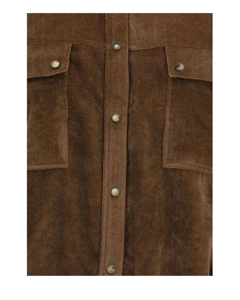 Brunello Cucinelli Dress Shirt in brown, Viscose — view 3